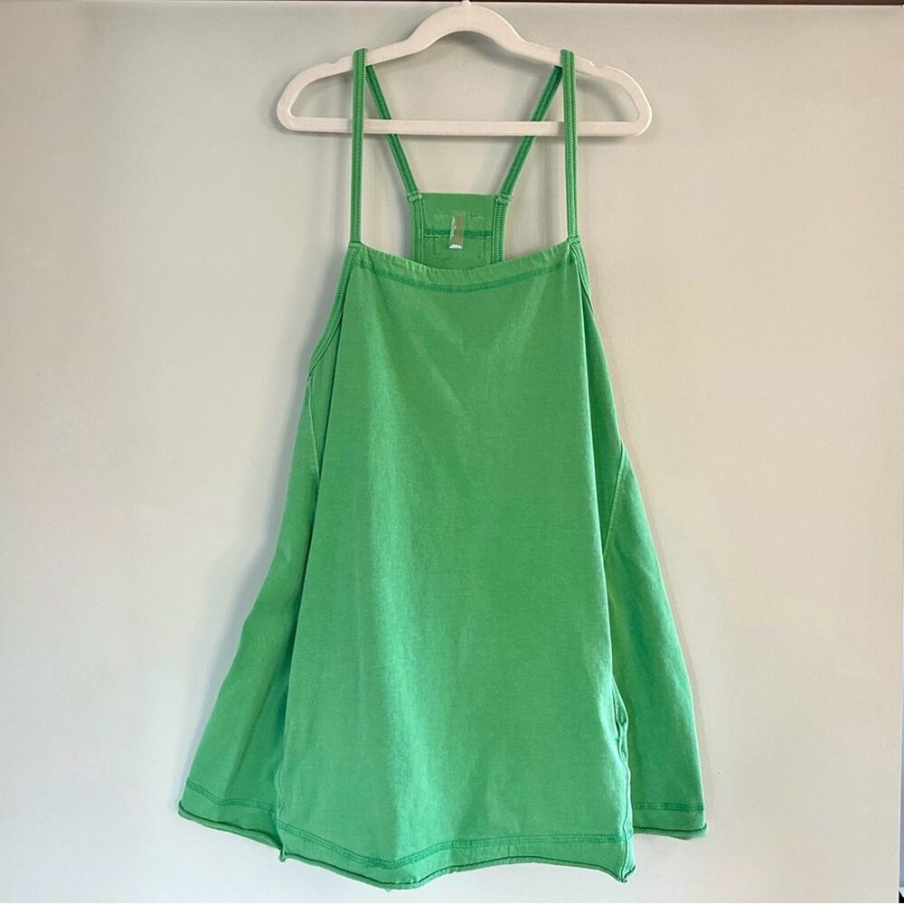 Free People Movement Green Racerback Swing Dress w/ Pockets | Small